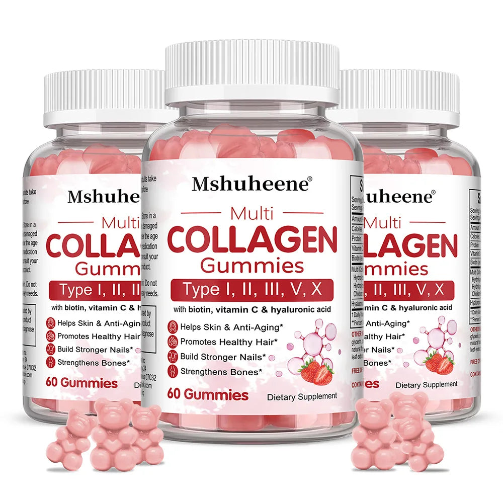 SkinSwaag Beauty ZENVITALIZE Collagen Complex Gummies — collagen + biotin + vitamin C — gummy jar front view on white background