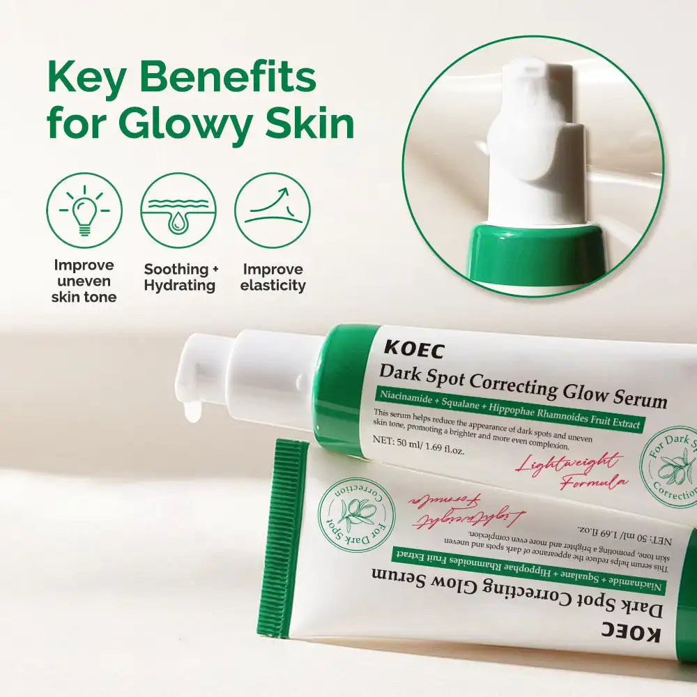 Niacinamide dark spot correcting glow serum bottle