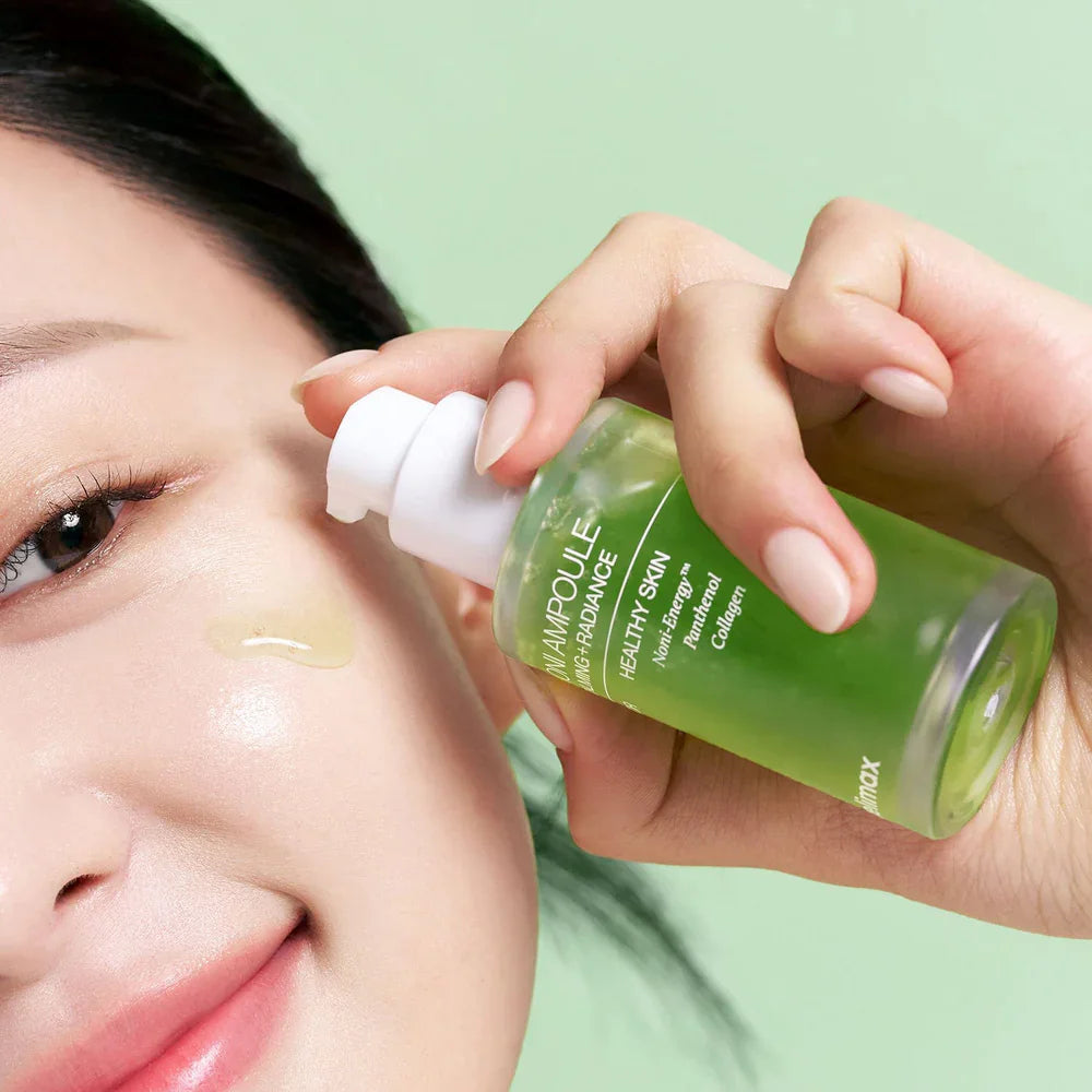 Celimax Noni Fruit Extract Energy Ampoule — Noni Fruit Extract — Dropper and ampoule serum texture detail