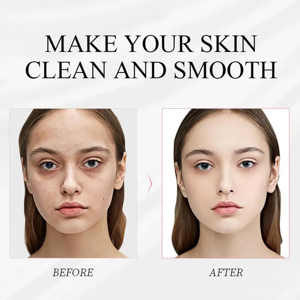 Volcanic mud brightening clay mask in a jar with pink cherry blossom accents
