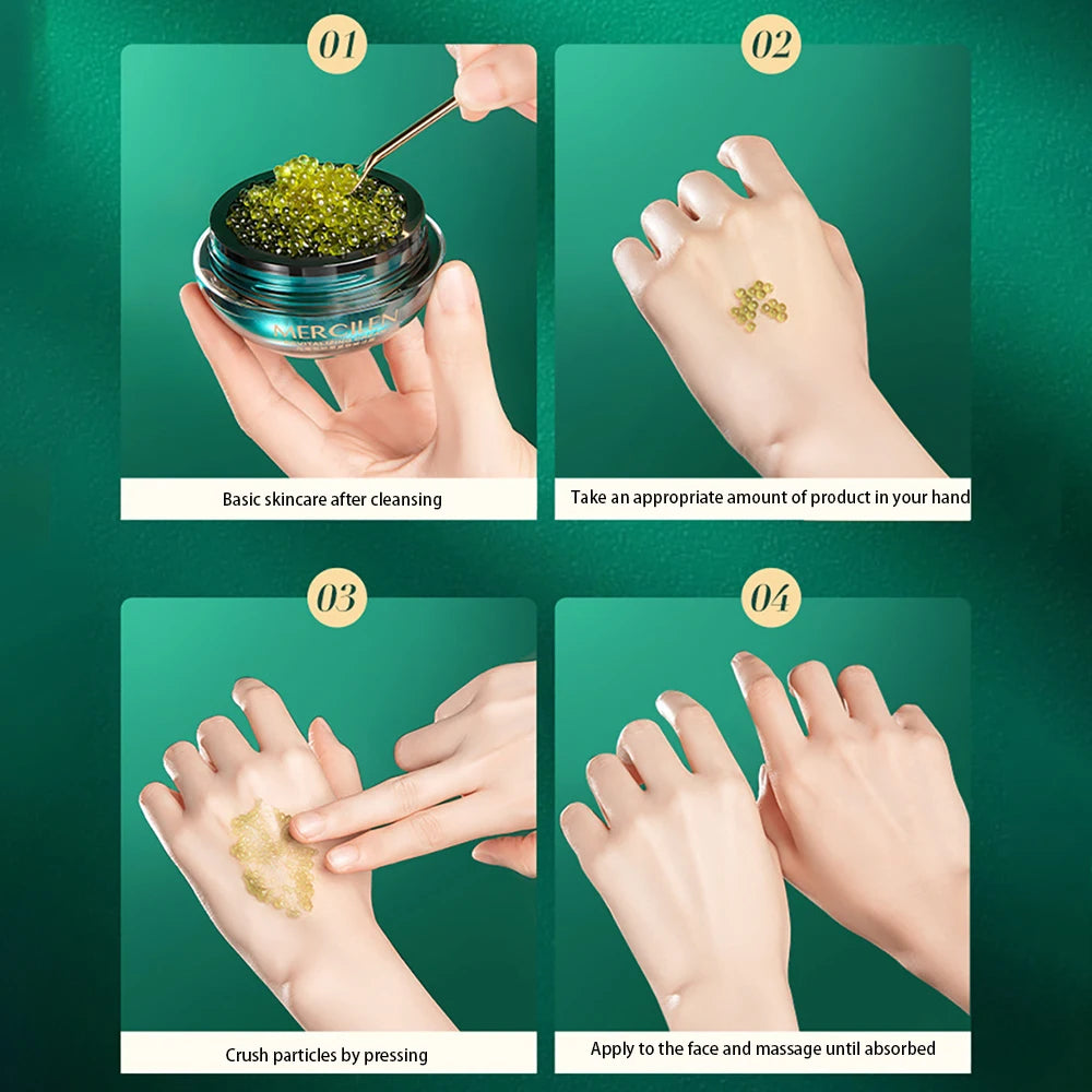 MERCILEN Sea Grape Collagen Firming Face Cream — Sea Grape & Collagen — Before and after facial firming results