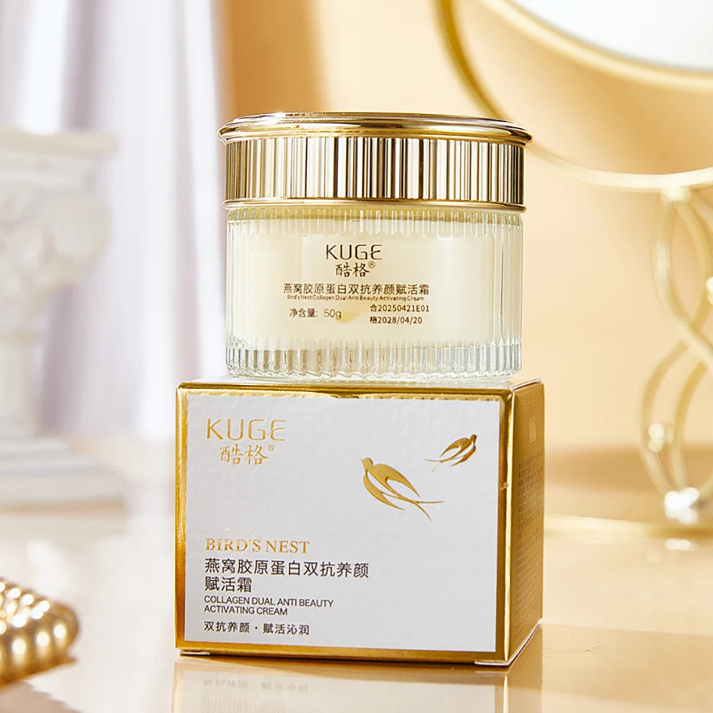 Red Ginseng Collagen Firming Cream Reduce Fine Lines Beauty Face Cream Moisturizing Oil Control For Facial Skin Care Products