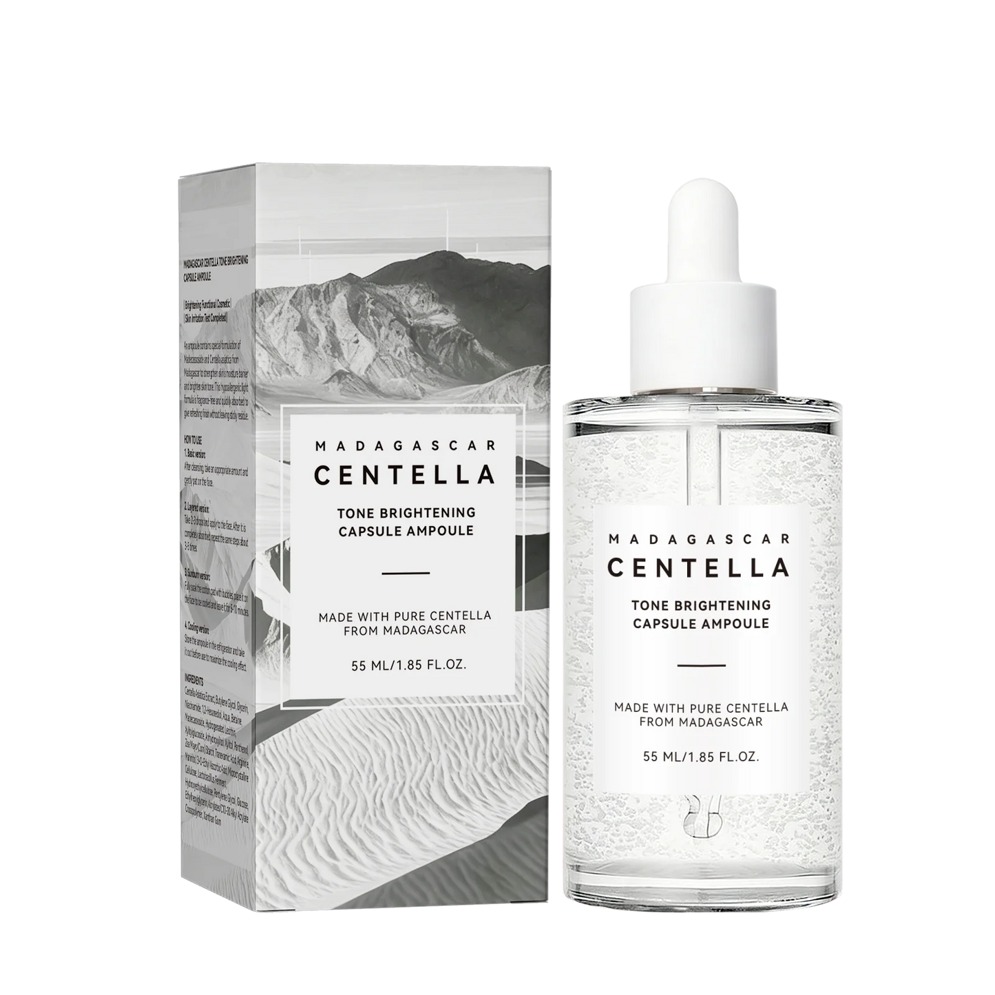 Centella — Madagascar Brightening Ampoule — Skincare benefits infographic