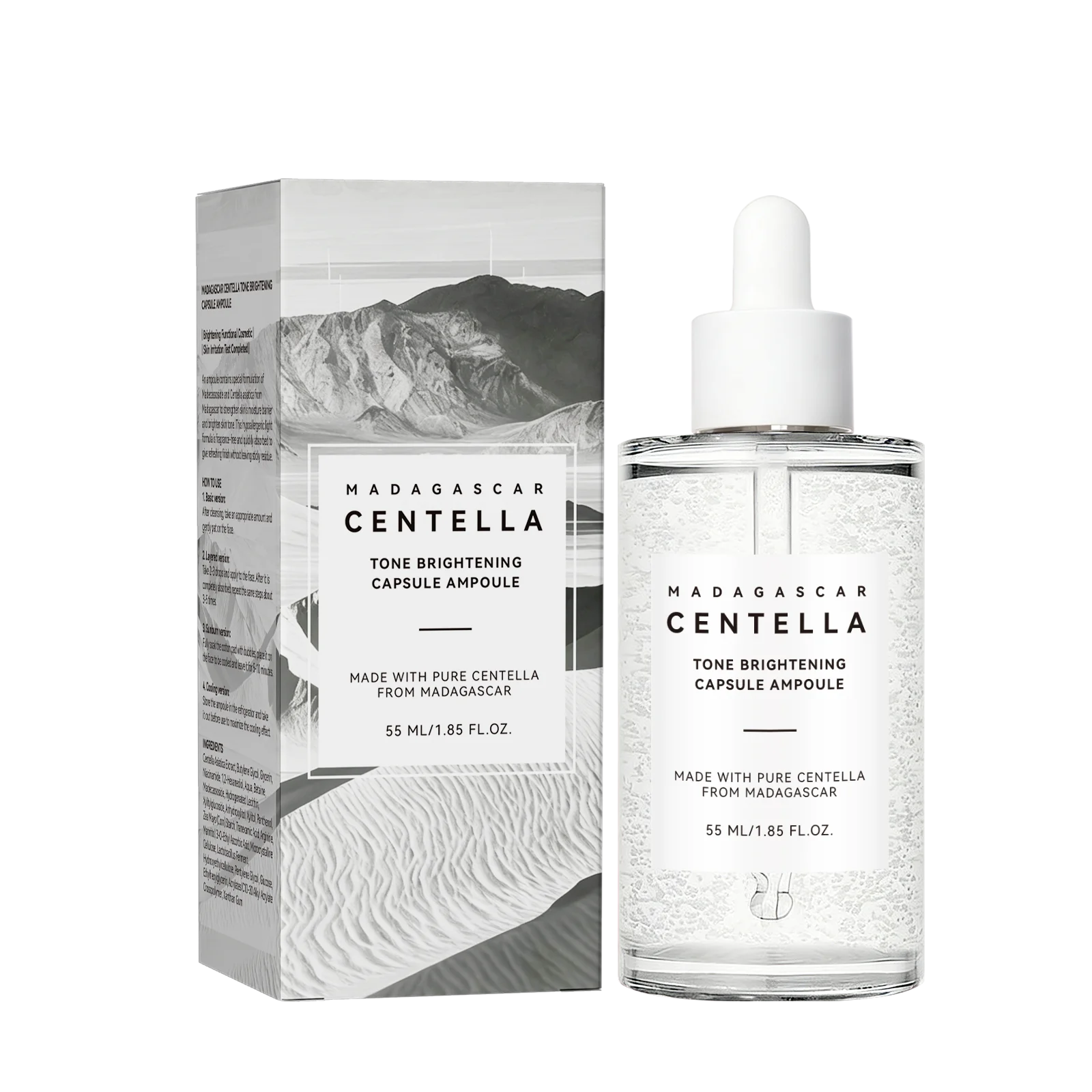 Centella — Madagascar Brightening Ampoule — Skincare benefits infographic