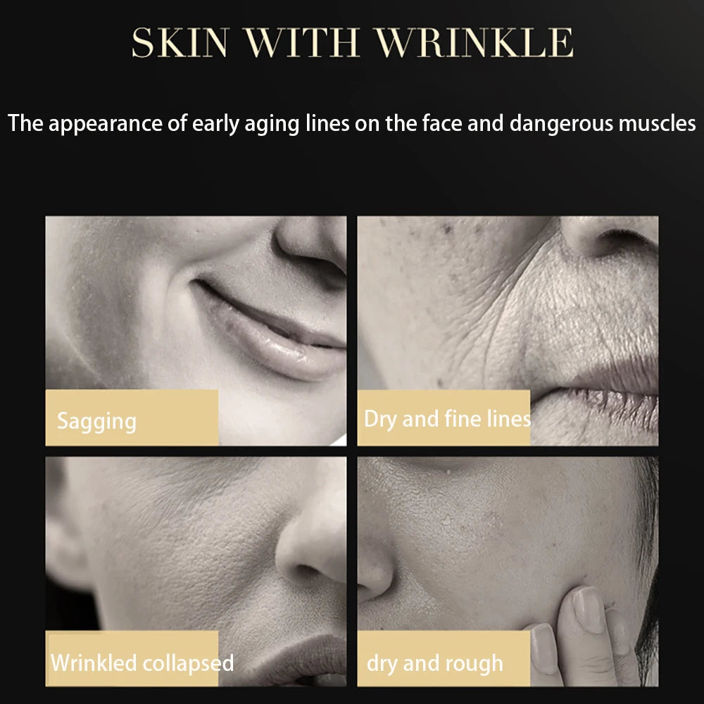 GUSHIYUTA Enzyme Collagen Lifting Serum — Enzyme & Collagen — Serum applied on facial skin lifting demo