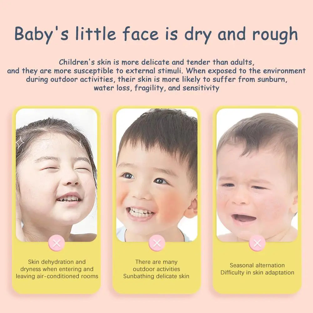 Cute cartoon animal kids face mask providing gentle moisturizing care