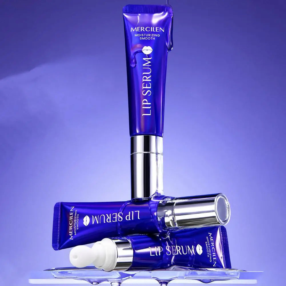 MERCILEN Honey Essence Moisturizing Lip Oil Gloss — Honey — Blue squeeze tube with silver cap on white background