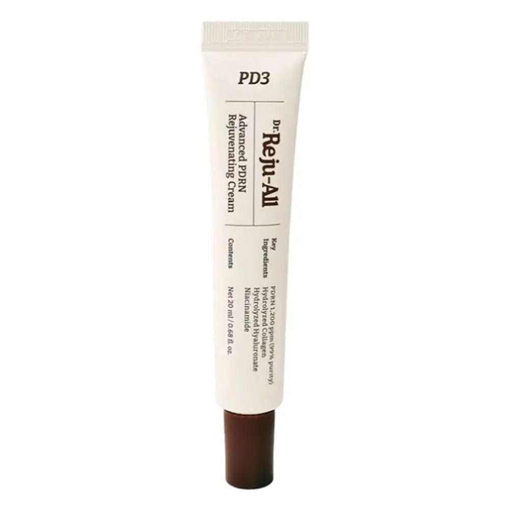 Cream jar with advanced PDRN, niacinamide, and collagen for skin repair and firming