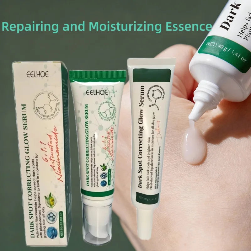 EELHOE Niacinamide Skin Renewal Face Serum — Niacinamide — Serum applied on skin brightening demo