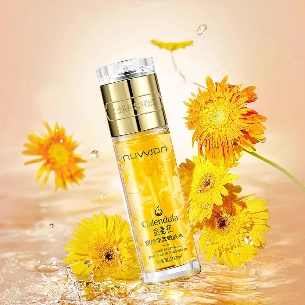 nuwjon Calendula Muscle Penetration Moisturizing Oil Control Brightening Face Toner Smoothing Repairing Facial Essence Korea Skin Care