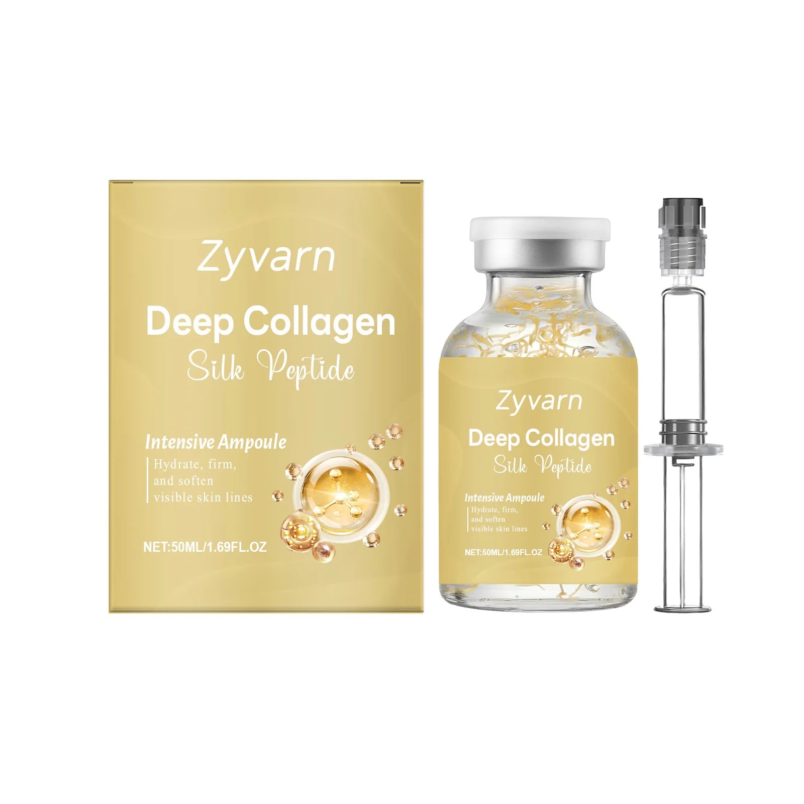 ZYVARN Salmon DNA PDRN Serum — salmon DNA + PDRN + collagen — full product set display