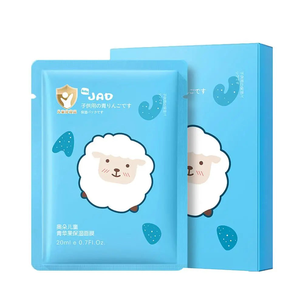 Cute animal cartoon print kids face mask with moisturizing formula