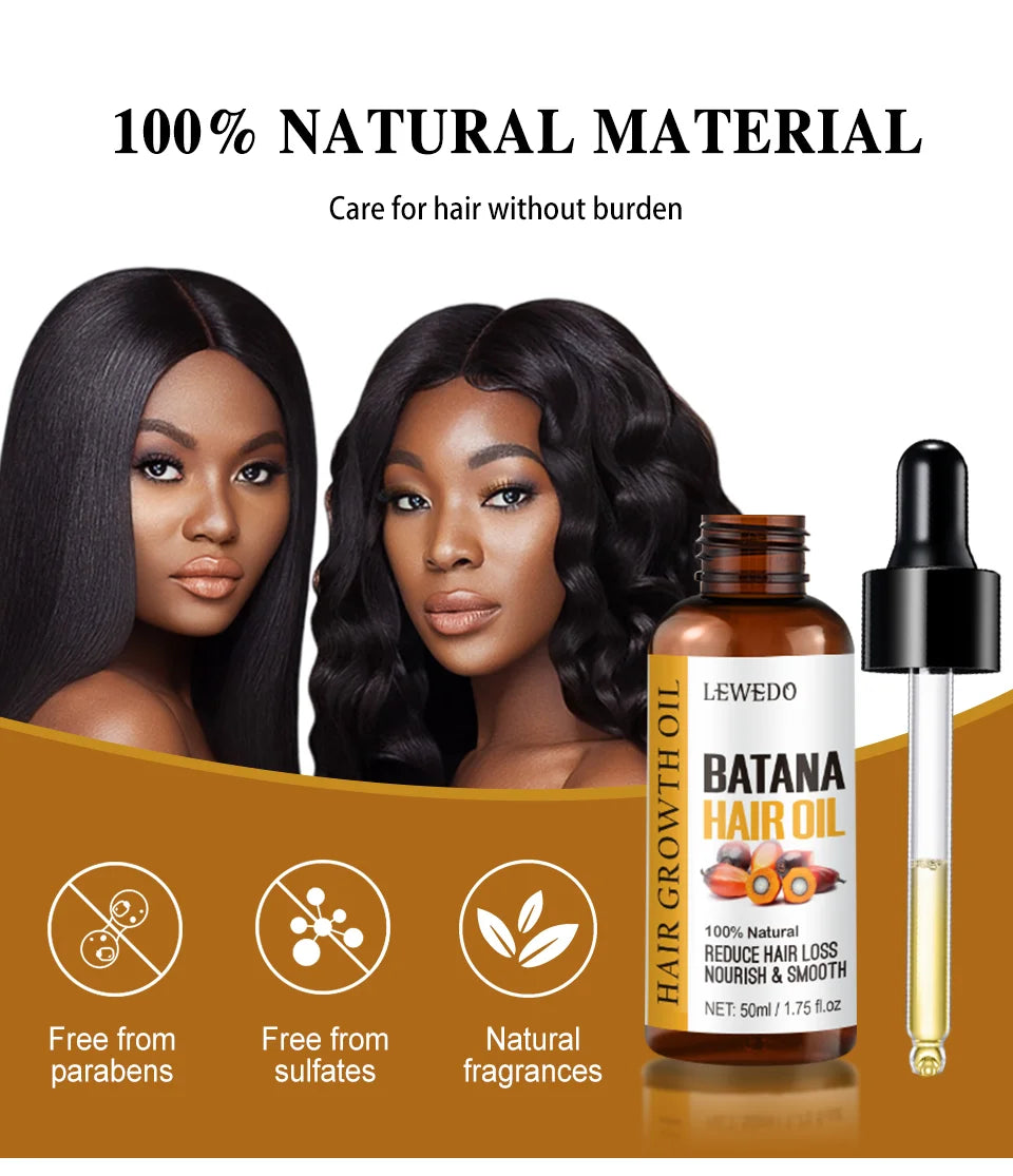 Pure batana oil bottle used as a fast hair growth treatment to nourish hair, add shine, and prevent hair loss.