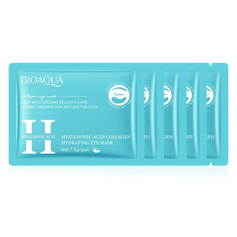 Retinol crystal collagen eye patches for anti-aging and dark circle care.