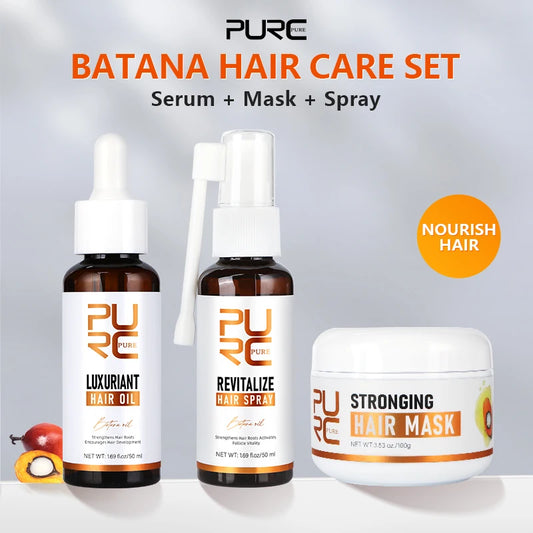 PURC Batana Oil Rosemary Biotin Hair Growth Treatment Set