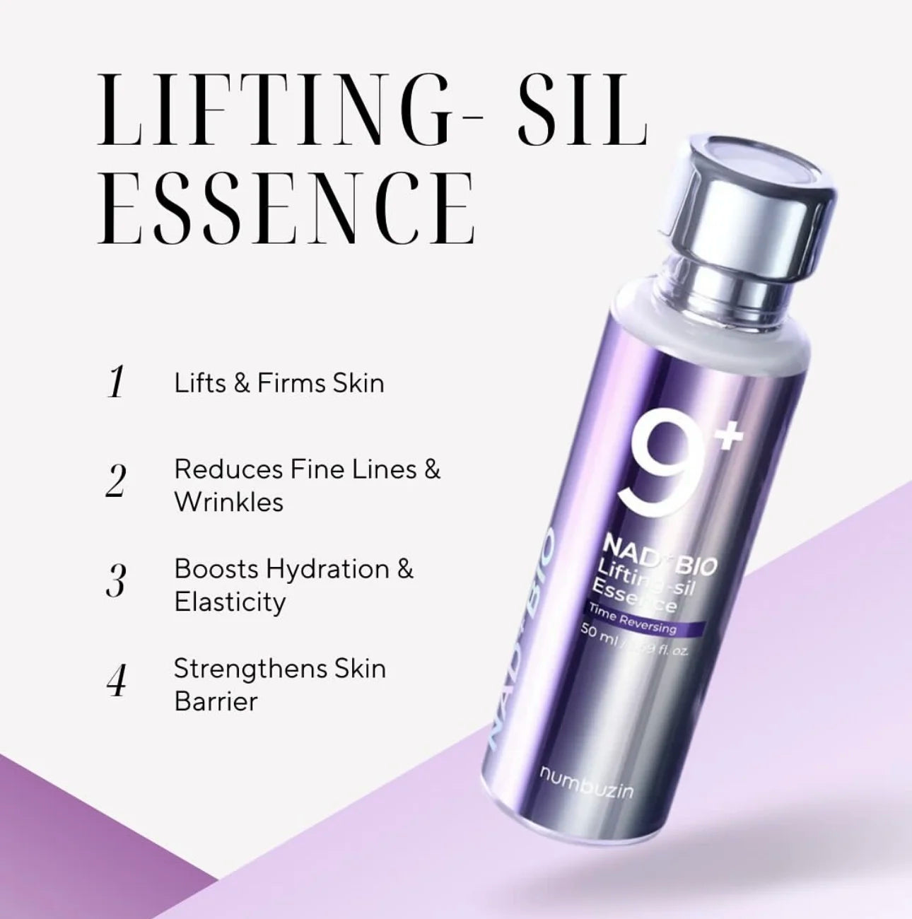 NUMBUZIN No.9+ Time-Reversing Complete Skincare Set — Retinol & PDRN — Serum applied on skin anti-wrinkle demo