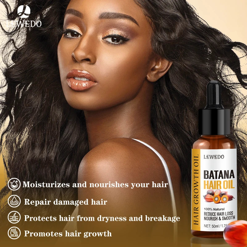 Bottle of pure batana oil for hair growth and nourishment