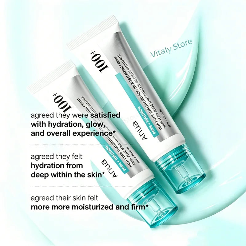 Anua PDRN Hyaluronic Acid 100 Cream — PDRN & Hyaluronic Acid — PDRN and hyaluronic acid ingredient illustration