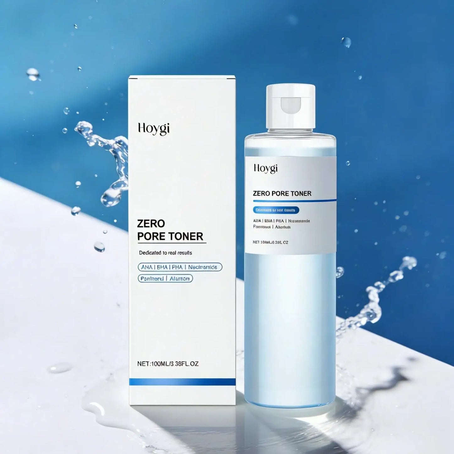 HOYGI — AHA BHA Pore Toner — Toner texture on cotton pad