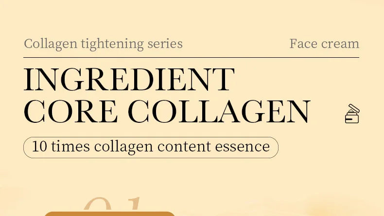 Collagen anti-aging skincare kit with eye cream and face cream jars