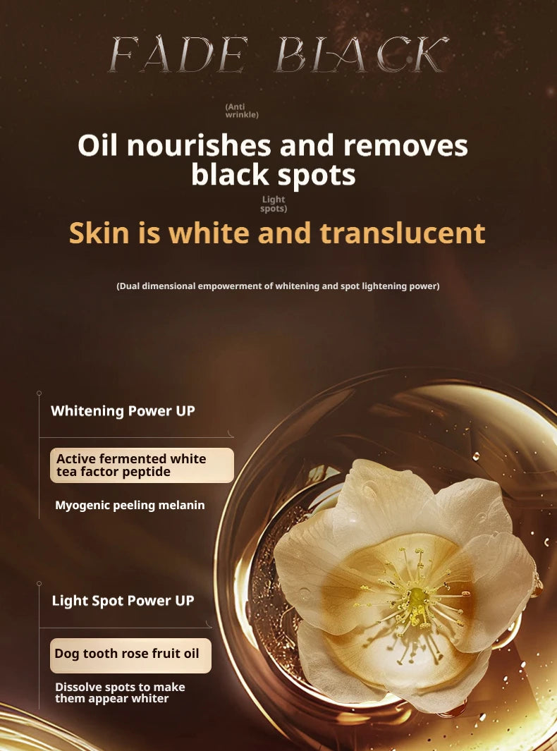 OHBT Black and White Loose Face Cream tightens, anti-wrinkle, reduces fine lines, removes yellowing, hydrates and moisturizes