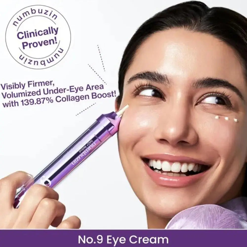 Retinol eye care set with liquid serum and brightening eye cream