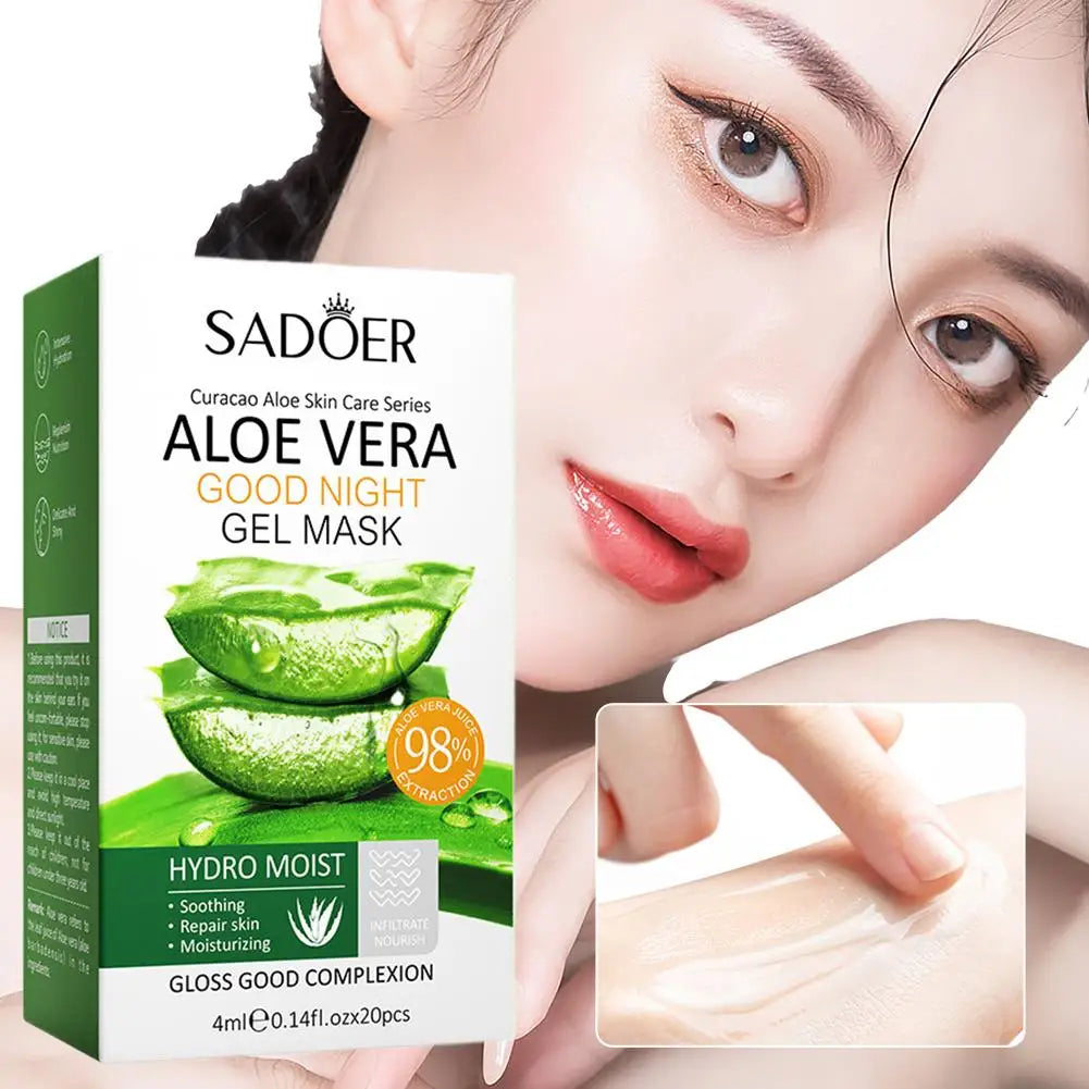 Aloe vera collagen gel overnight sleeping mask container