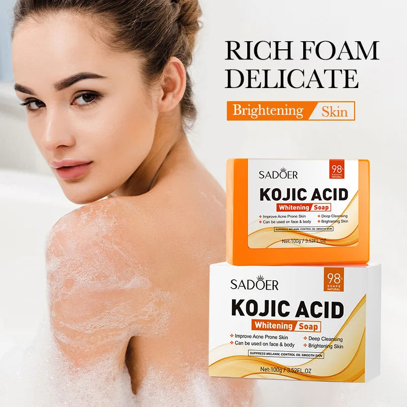 Kojic acid oil-control cleansing handmade soap bar