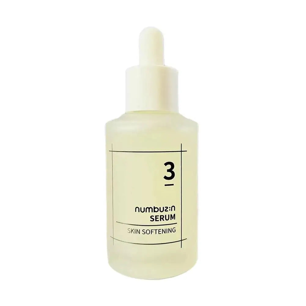 Three-step pore care set with glowing essence, softening serum, and five tightening sheet masks.