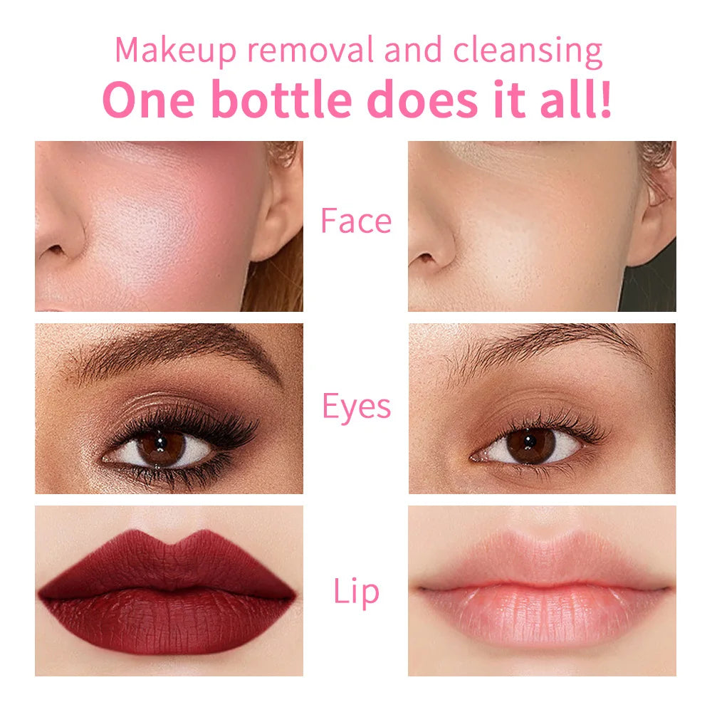 Bottle of micellar water 3-in-1 makeup remover
