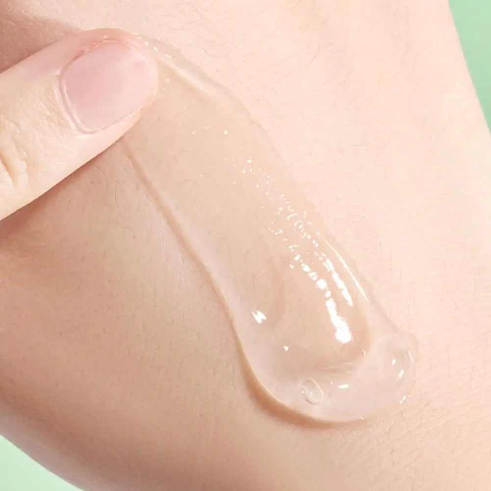 Aloe vera collagen gel overnight sleeping mask in jar with green leaf accent