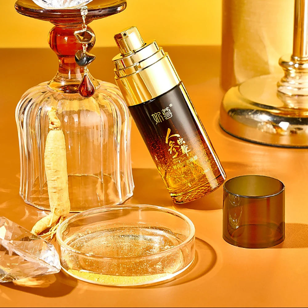 MERCILEN — Ginseng Photon Essence Oil — Anti-aging effect demonstration on skin
