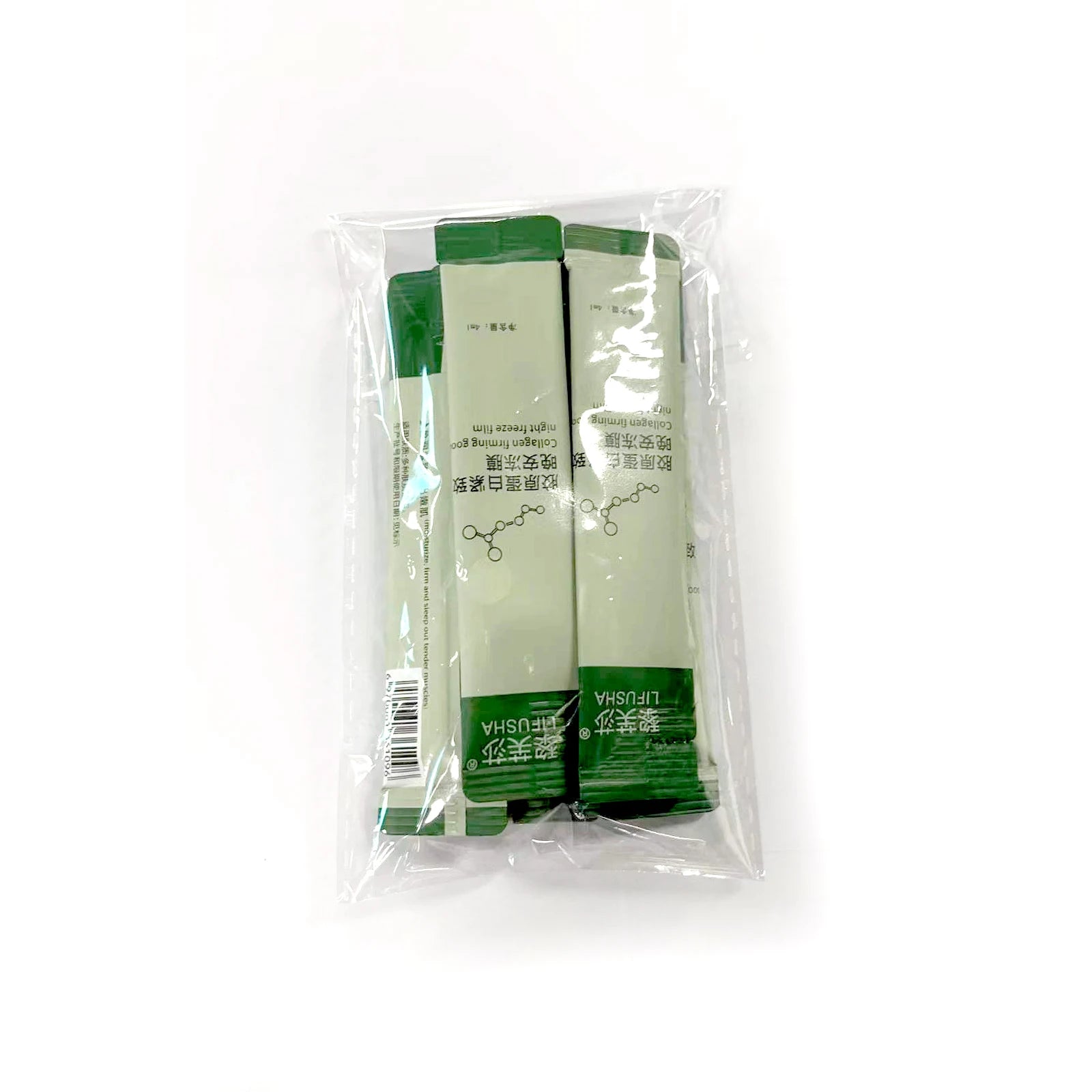 EELHOE Collagen Firming Wash-Free Sleeping Mask — Collagen & Peptide — Collagen molecule and ingredient illustration