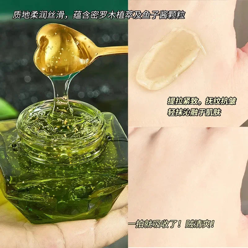 Jar of plant caviar collagen firming face cream