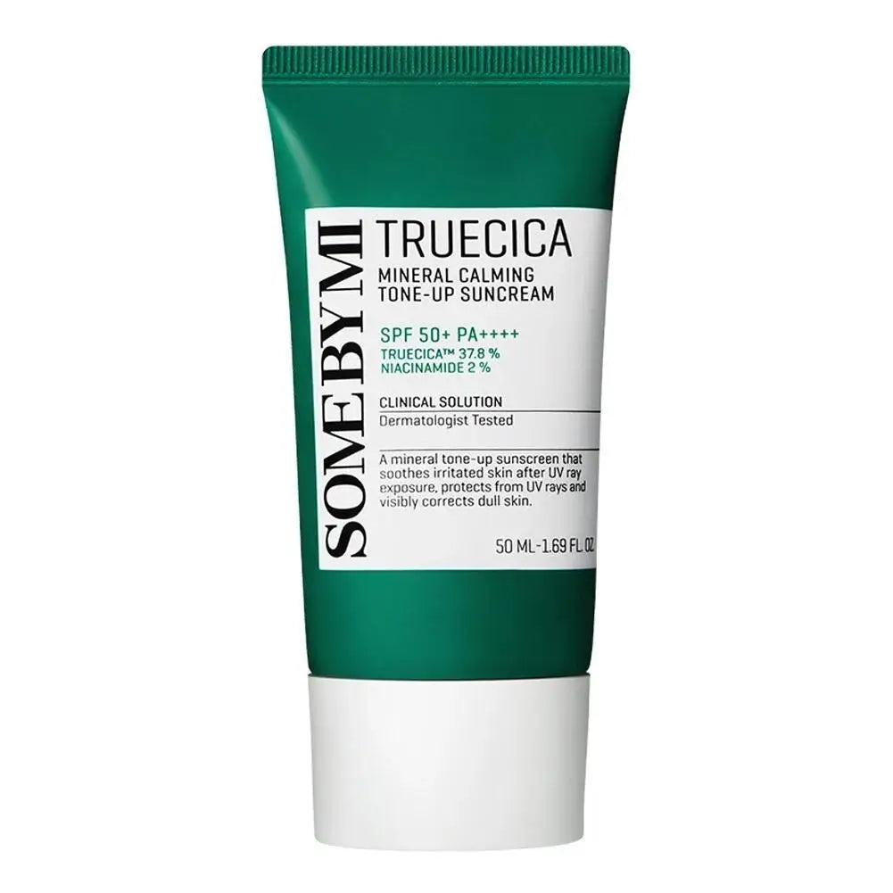 Facial toner bottle with AHA BHA PHA acids for exfoliating and smoothing skin.