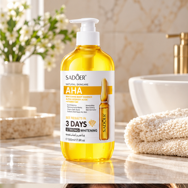 SADOER AHA body serum 500ml — single bottle photograph