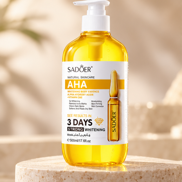 SADOER AHA body serum 500ml — single bottle photograph