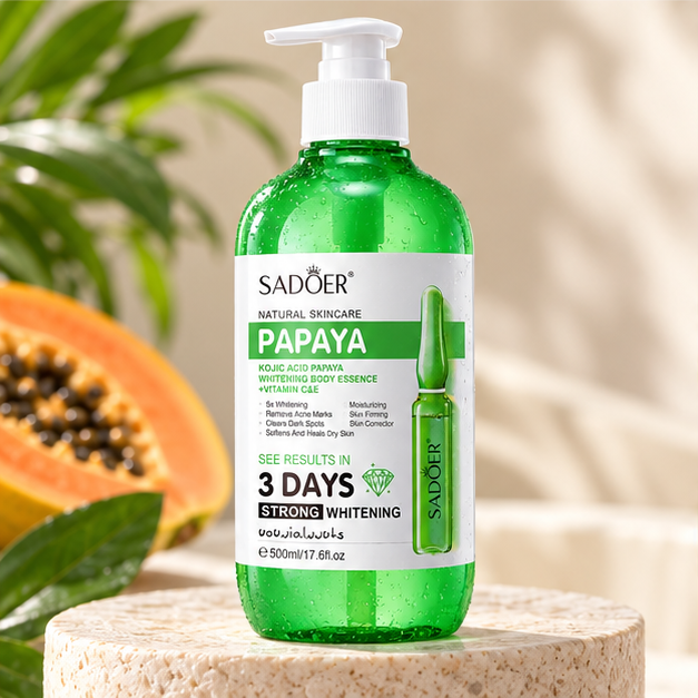 SADOER PAPAYA body serum 500ml — single bottle photograph