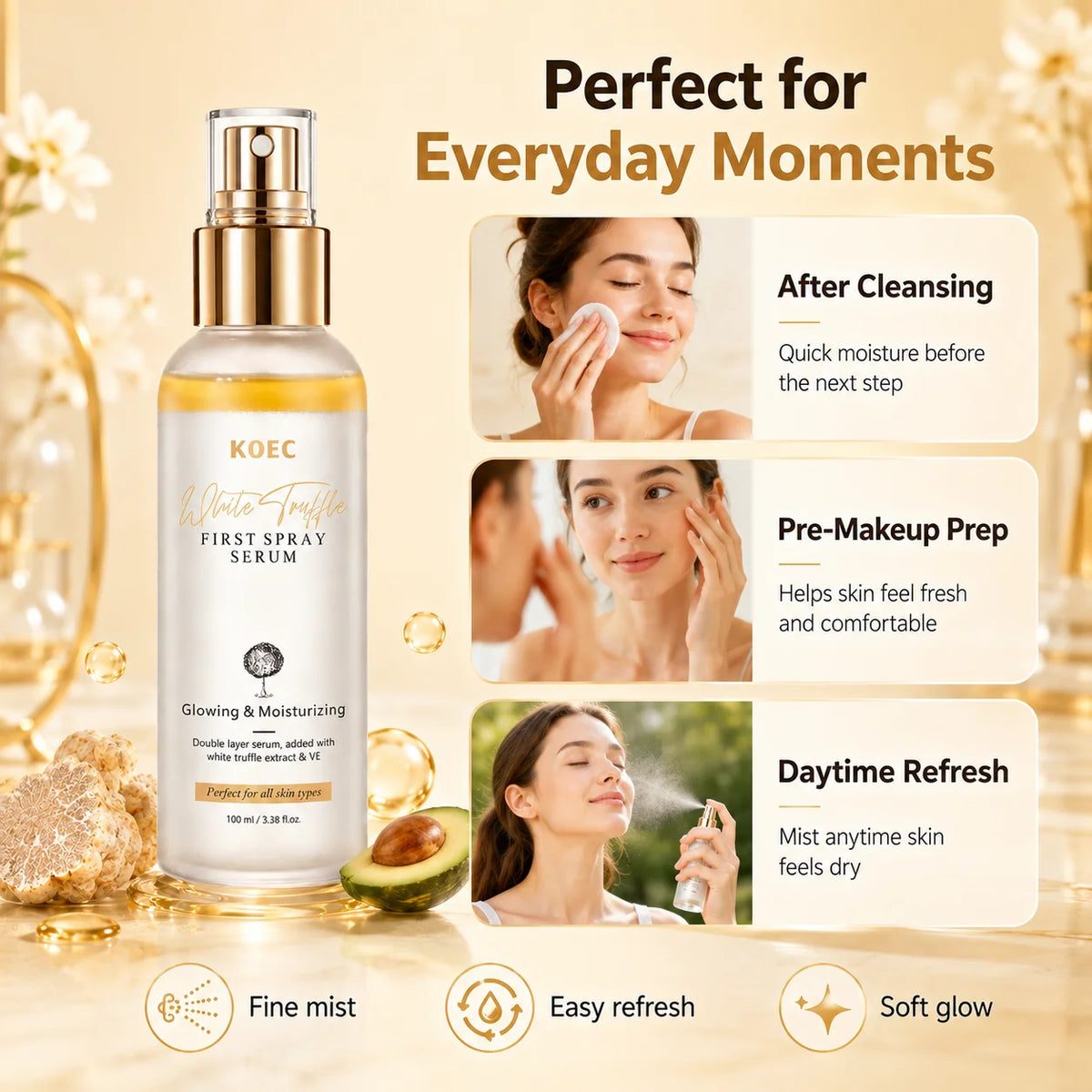 KOEC White Truffle First Spray Serum — 100 ml — product gallery image 4