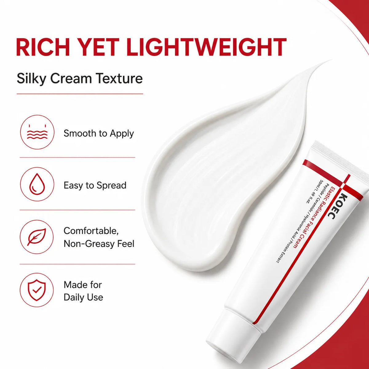 KOEC Elastic Radiance Facial Cream — 50 ml — product gallery image 2