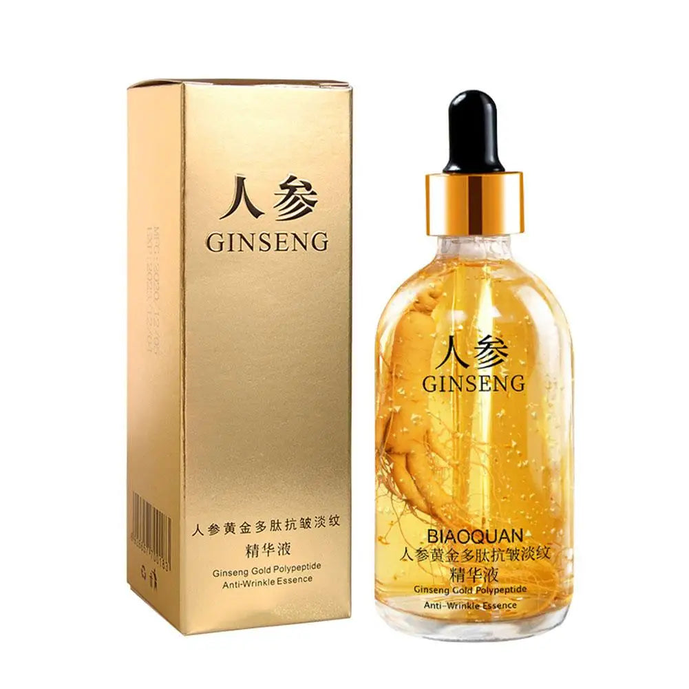 SkinSwaag Beauty — Gold Ginseng Glow Serum — Skincare benefits infographic