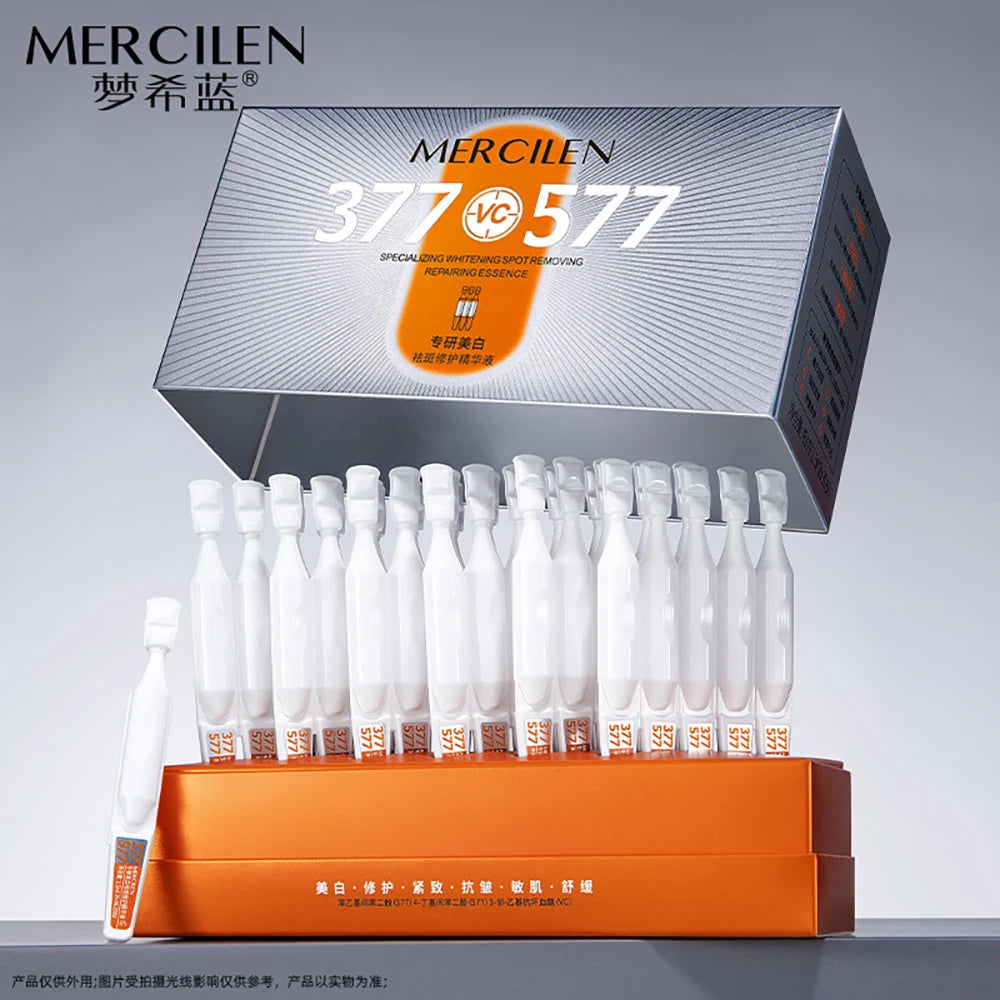 MERCILEN — Salmon PDRN Collagen Serum — Plumping effect close-up on skin