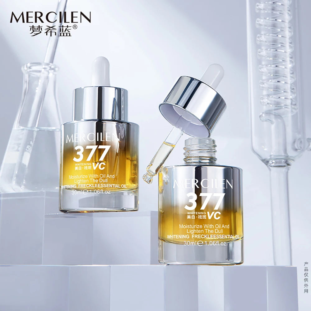 MERCILEN 377 Whitening Essence Oil Facial Care Tightening Moisturizing Hydrating Brightening Skin Face Serum Korean Skincare Products