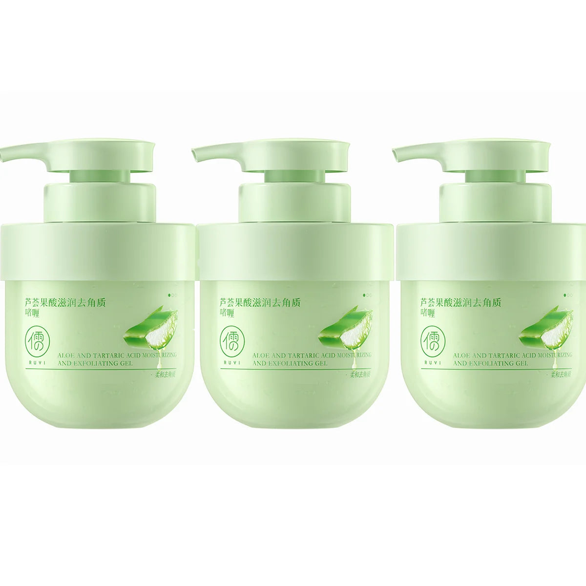 RUYI Aloe Vera Fruit Acid Exfoliating Gel for Face-dead Skin Removal Pore Cleansing Blackhead Treatment Skin Smoothing