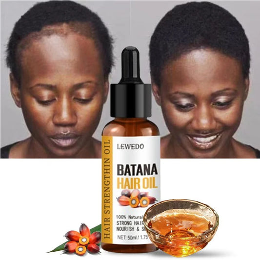 Bottle of pure batana oil for nourishing hair and preventing hair loss