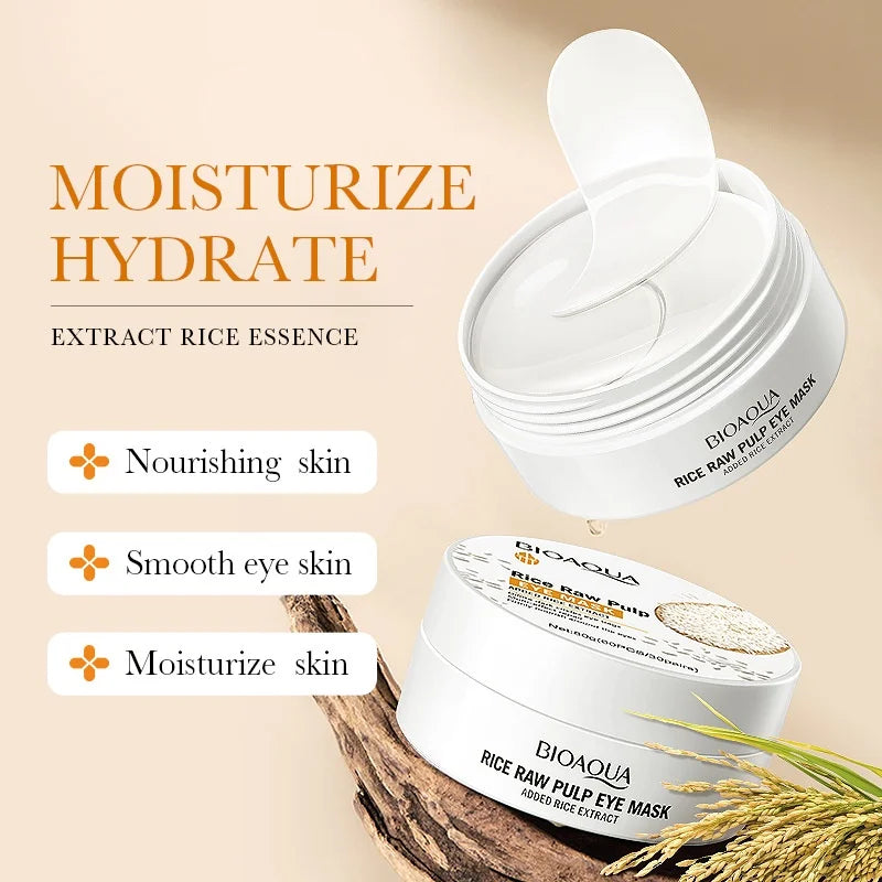 Rice extract firming eye mask for under-eye treatment