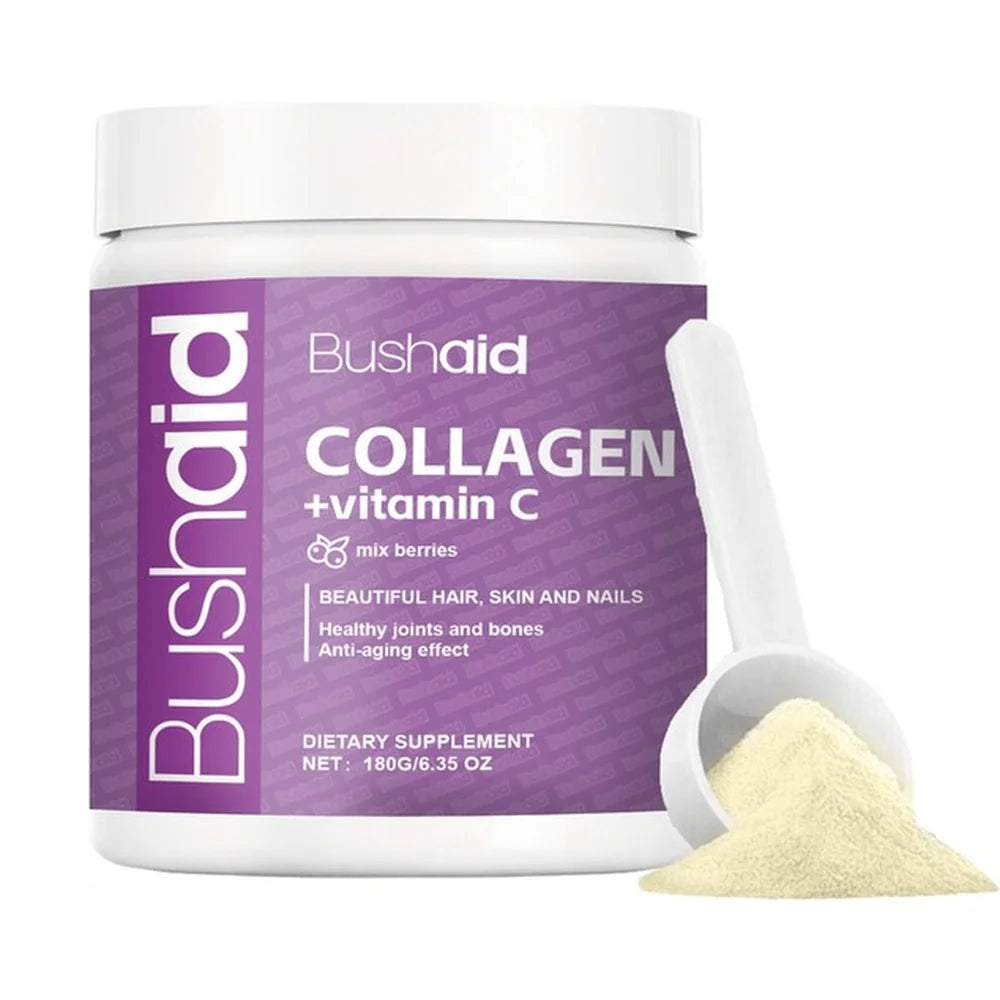 Bushaid Collagen + Vitamin C Powder — 180 g — product photograph 1