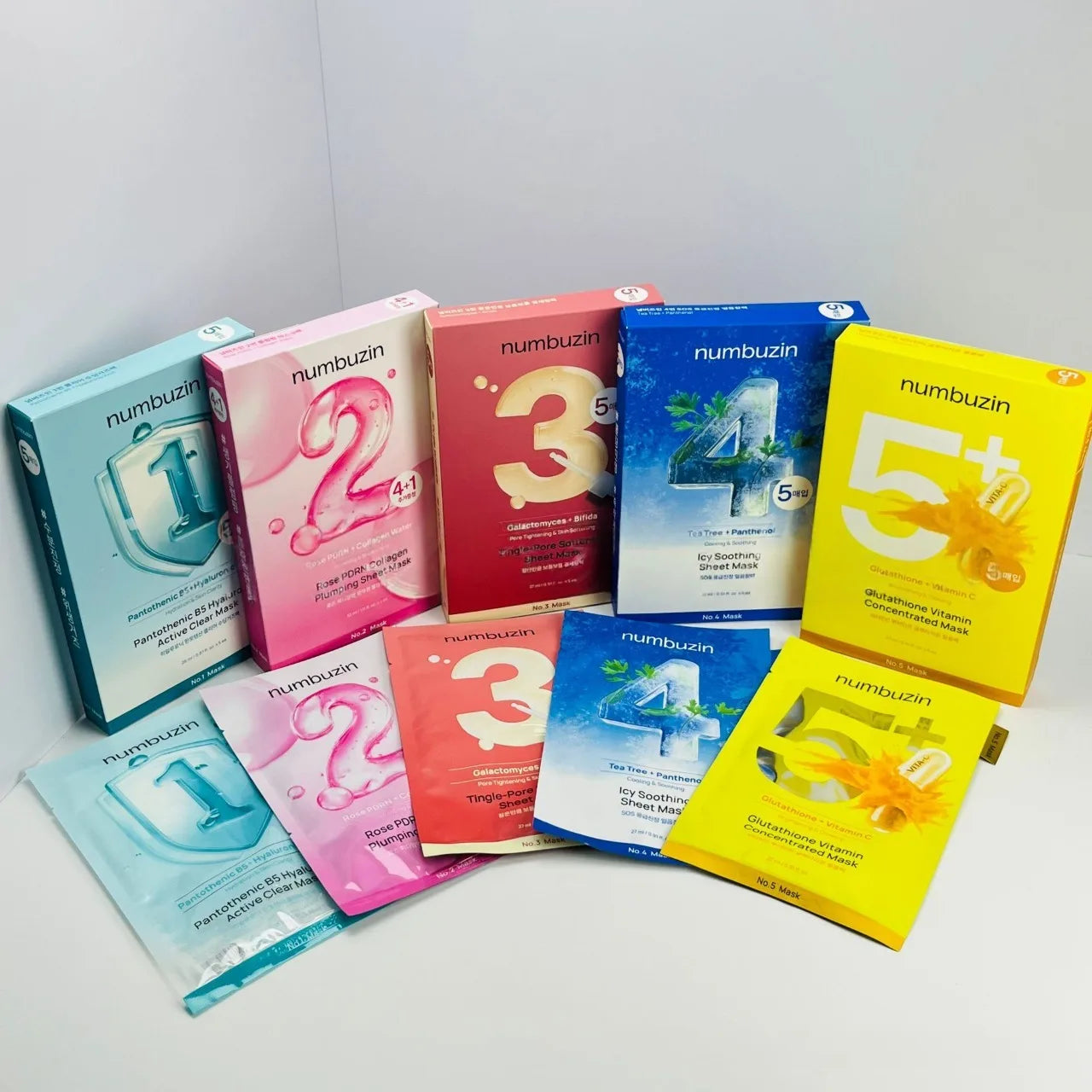 NUMBUZIN Deep Cleansing & V-Shape Lifting Facial Mask — Blackhead Removal — Mask applied on face V-shape lifting demo