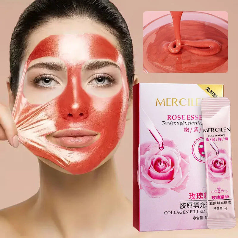 Sheet mask for collagen moisturizing and brightening facial care