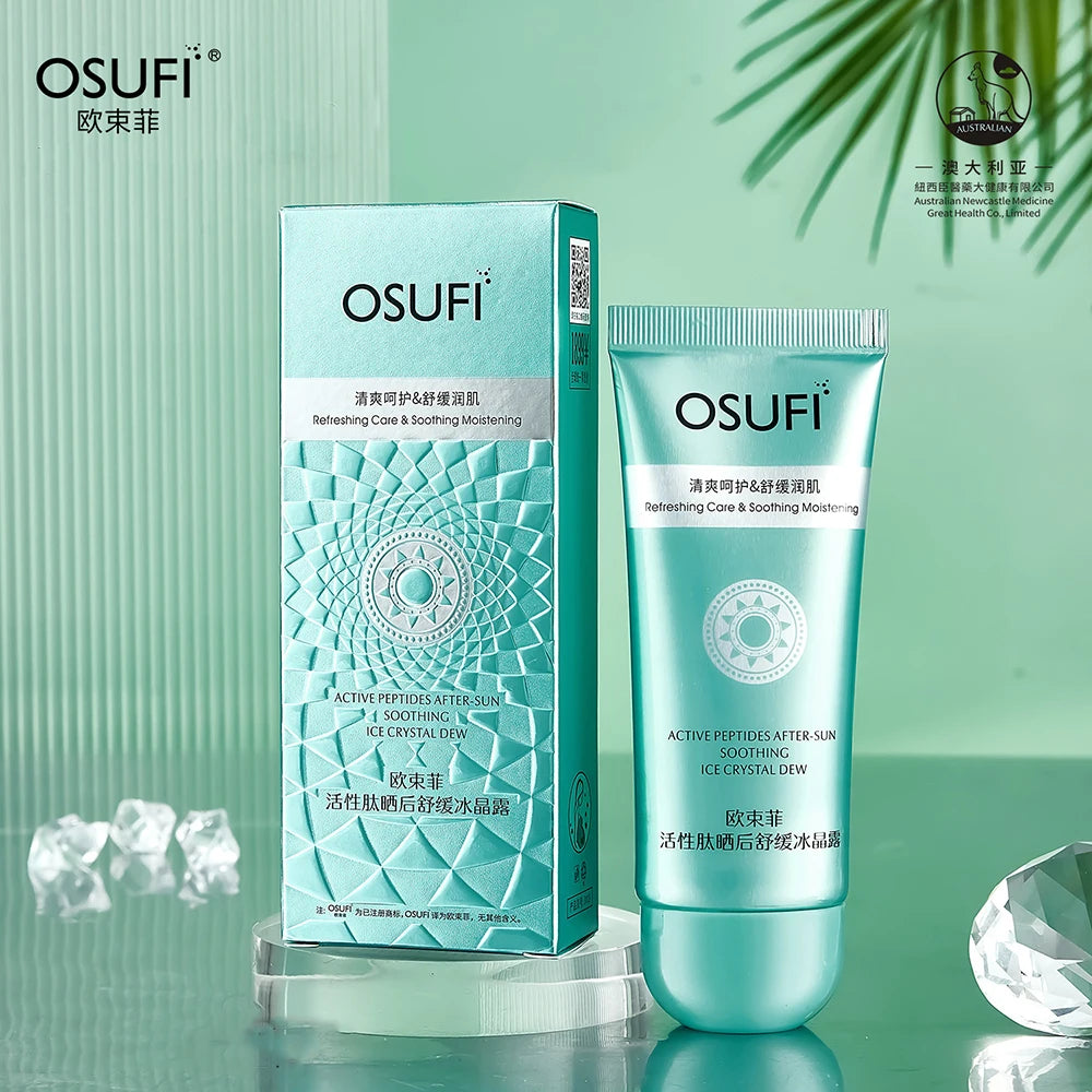 OSUFI Active Peptide Soothing Ice Crystal Dew After Sunburn Moisturizing Revitalizing Cream Face Cream Korea Skincare Products
